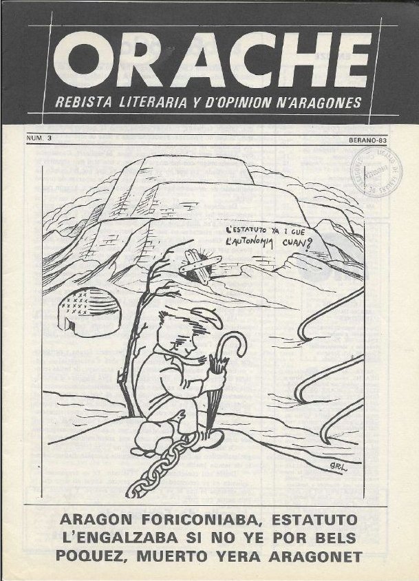 Portada de la tercera edición de la revista Orache.