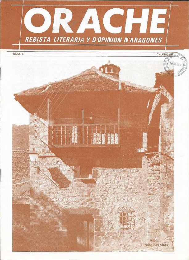 Portada de la quinta edición de la revista Orache.