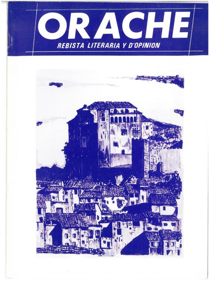 Portada de la octava edición de la revista Orache.